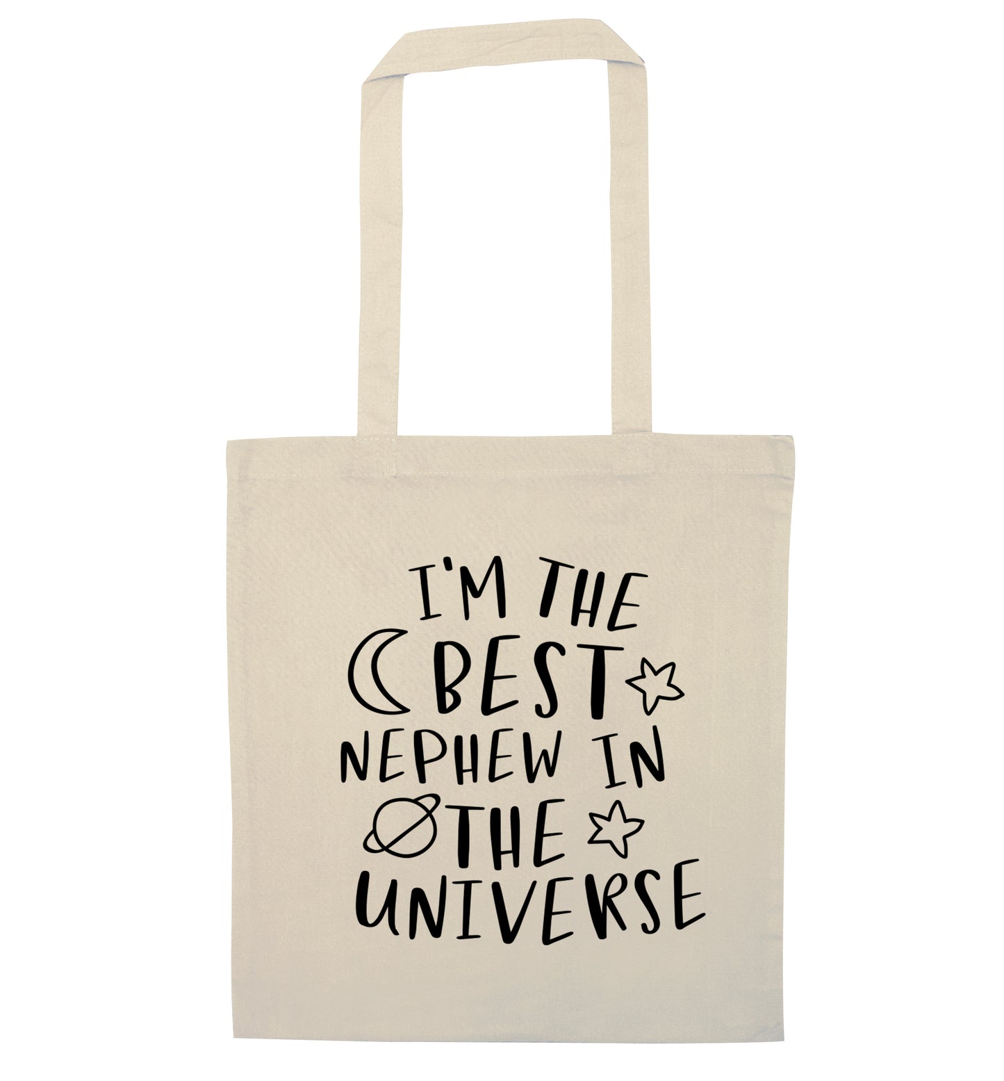 I'm the best nephew in the universe natural tote bag