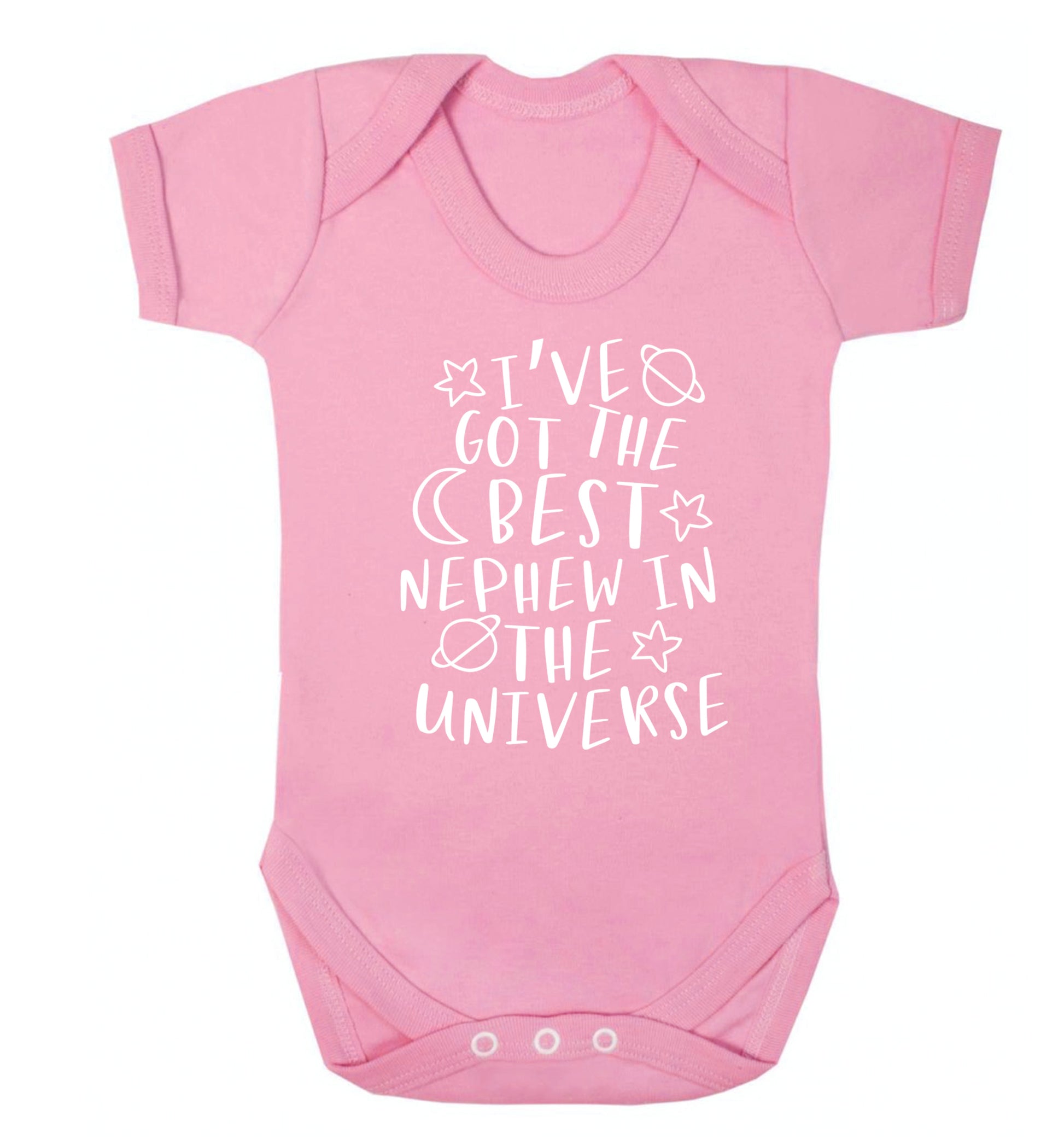 I've got the best nephew in the universe Baby Vest pale pink 18-24 months