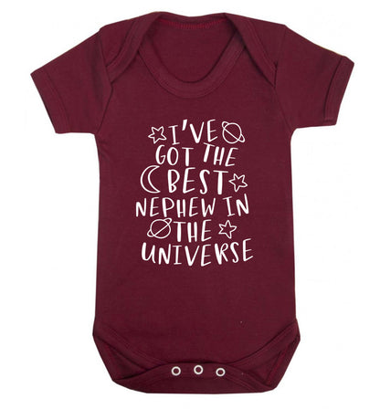 I've got the best nephew in the universe Baby Vest maroon 18-24 months