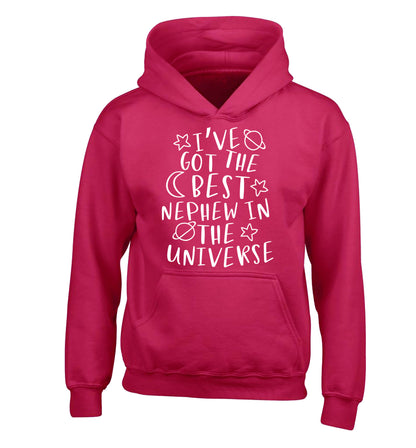 I've got the best nephew in the universe children's pink hoodie 12-13 Years