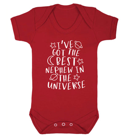 I've got the best nephew in the universe Baby Vest red 18-24 months