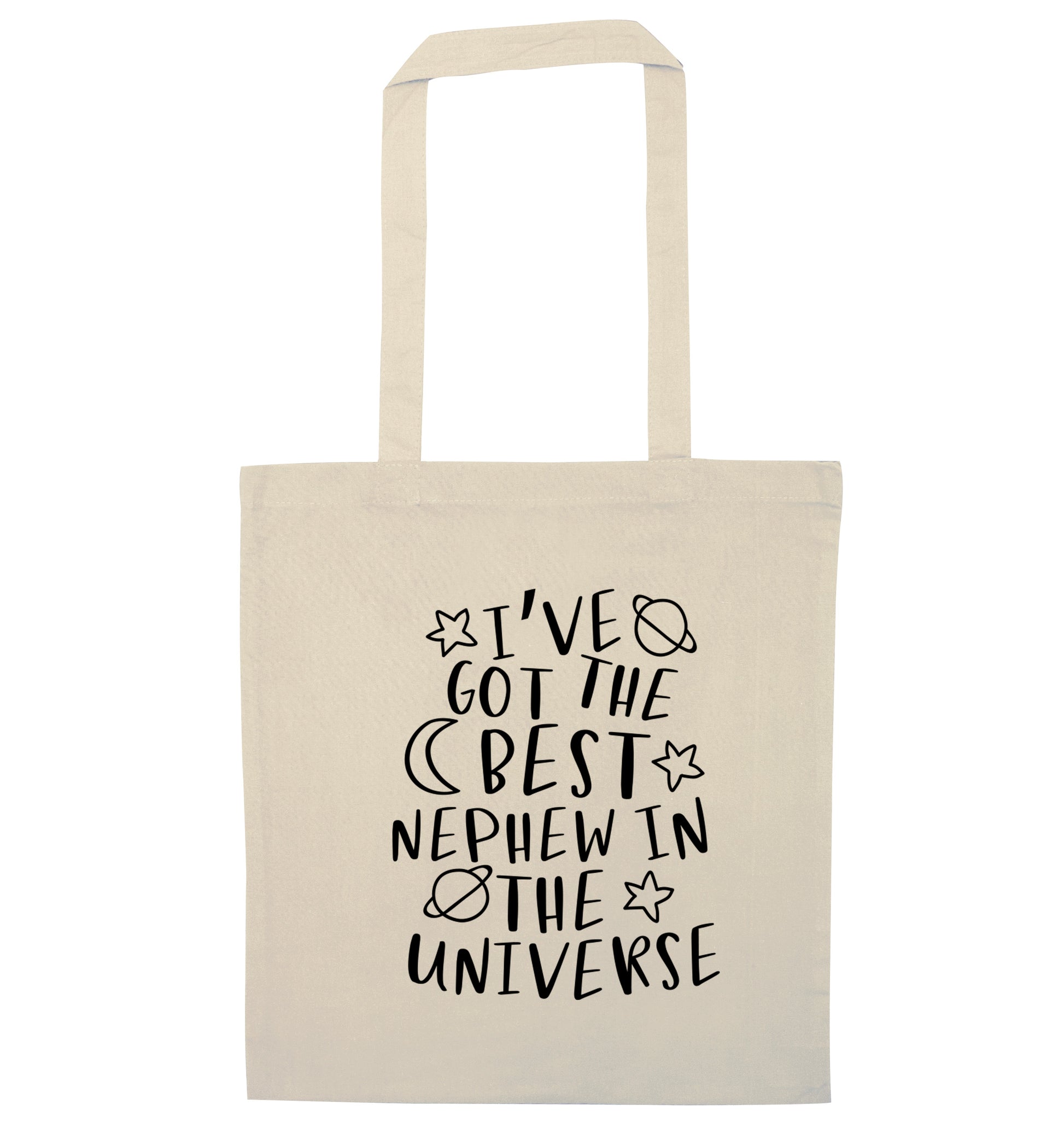 I've got the best nephew in the universe natural tote bag