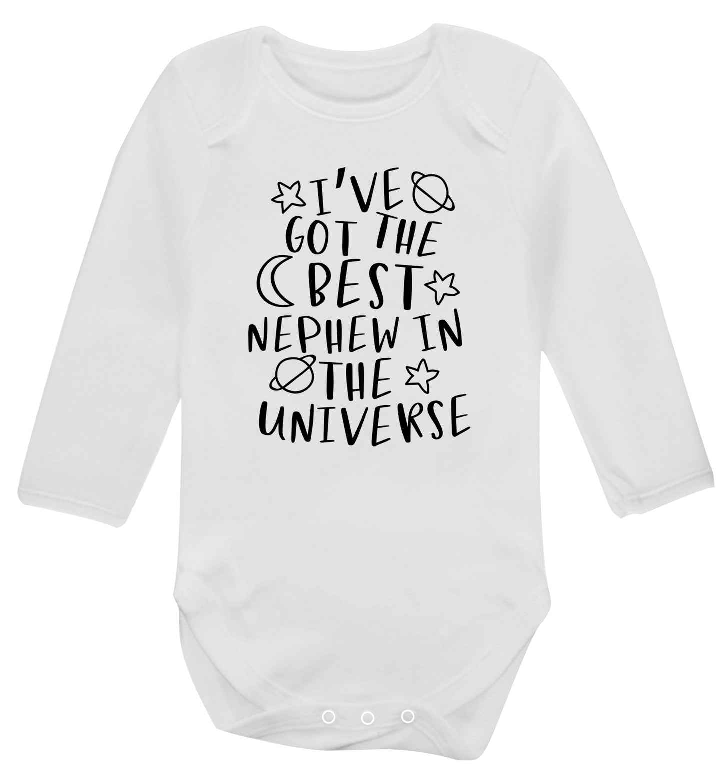 I've got the best nephew in the universe Baby Vest long sleeved white 6-12 months