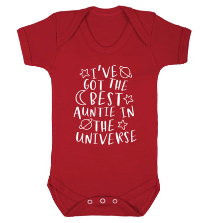 I've got the best auntie in the universe Baby Vest red 18-24 months