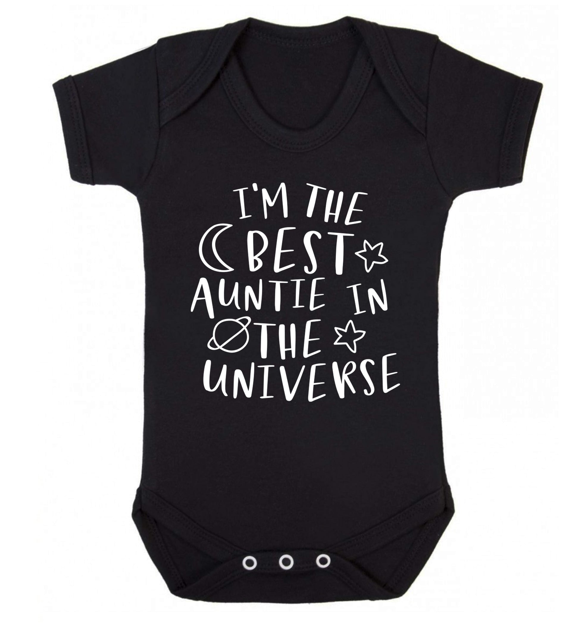 I'm the best auntie in the universe Baby Vest black 18-24 months