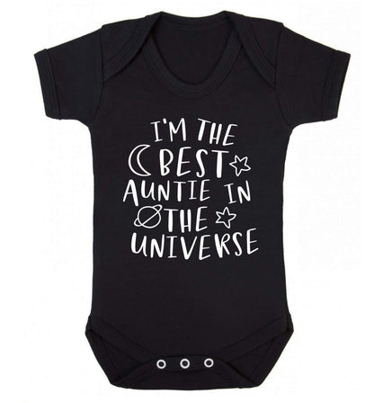 I'm the best auntie in the universe Baby Vest black 18-24 months