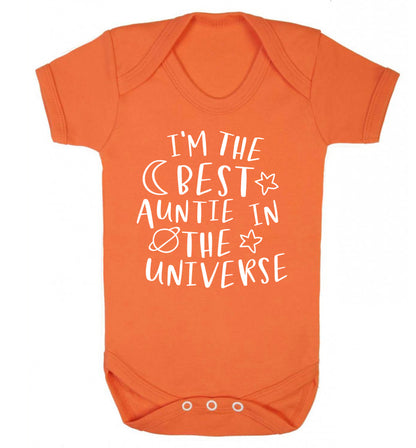 I'm the best auntie in the universe Baby Vest orange 18-24 months