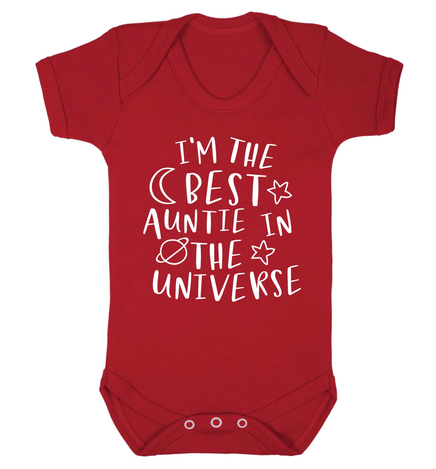 I'm the best auntie in the universe Baby Vest red 18-24 months