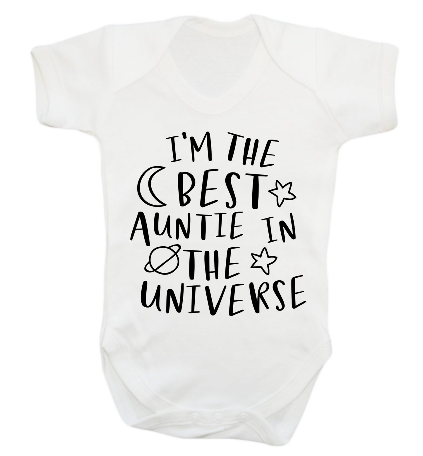 I'm the best auntie in the universe Baby Vest white 18-24 months