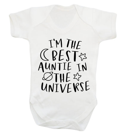 I'm the best auntie in the universe Baby Vest white 18-24 months
