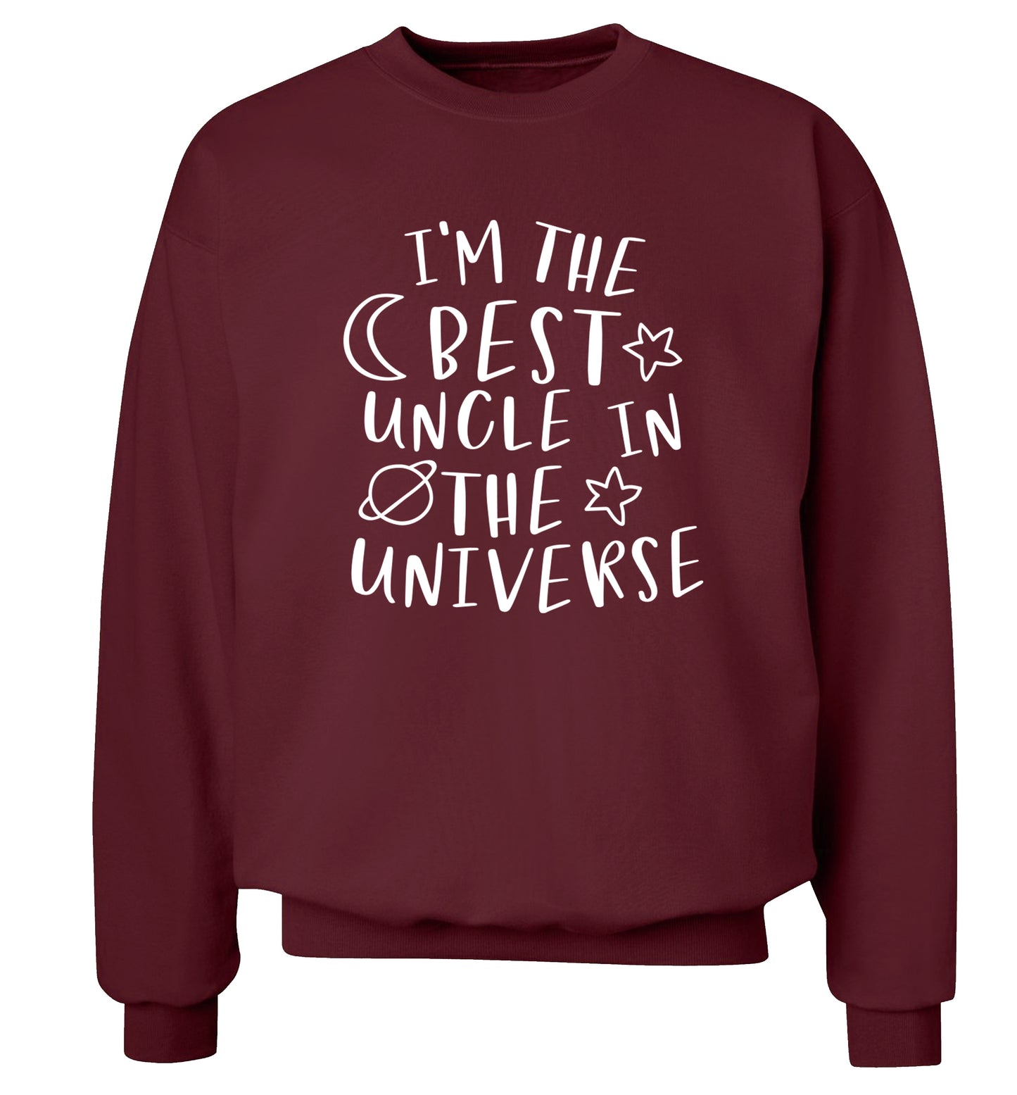 I'm the best uncle in the universe Adult's unisex maroon Sweater 2XL