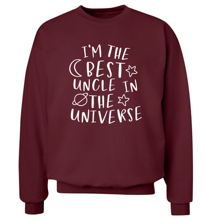 I'm the best uncle in the universe Adult's unisex maroon Sweater 2XL