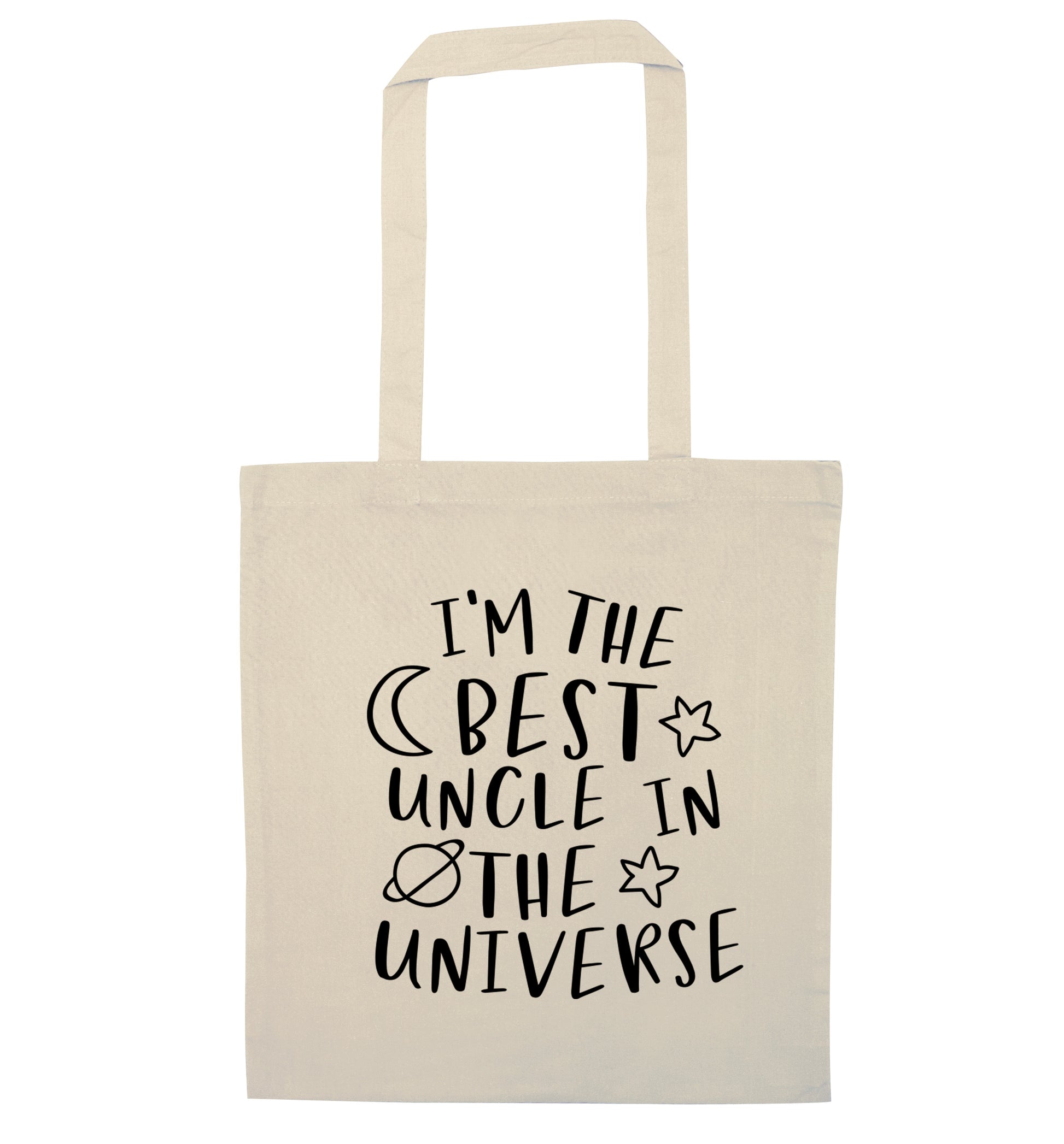 I'm the best uncle in the universe natural tote bag