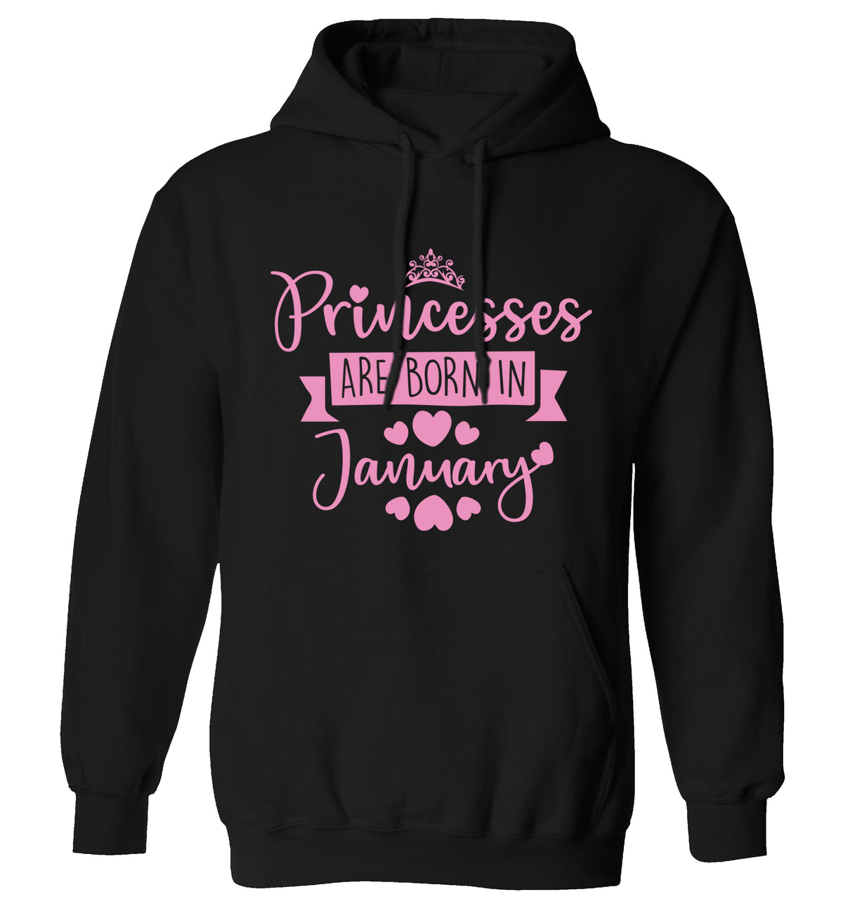 Princesses are born in November adults unisex black hoodie 2XL