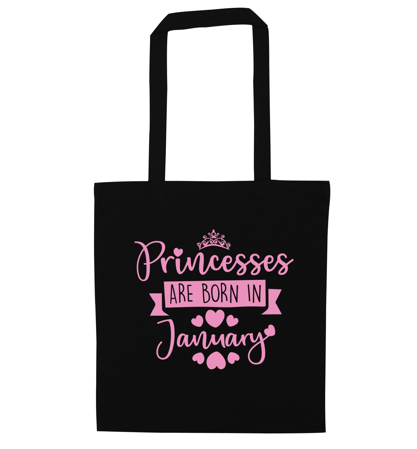 Princesses are born in November black tote bag