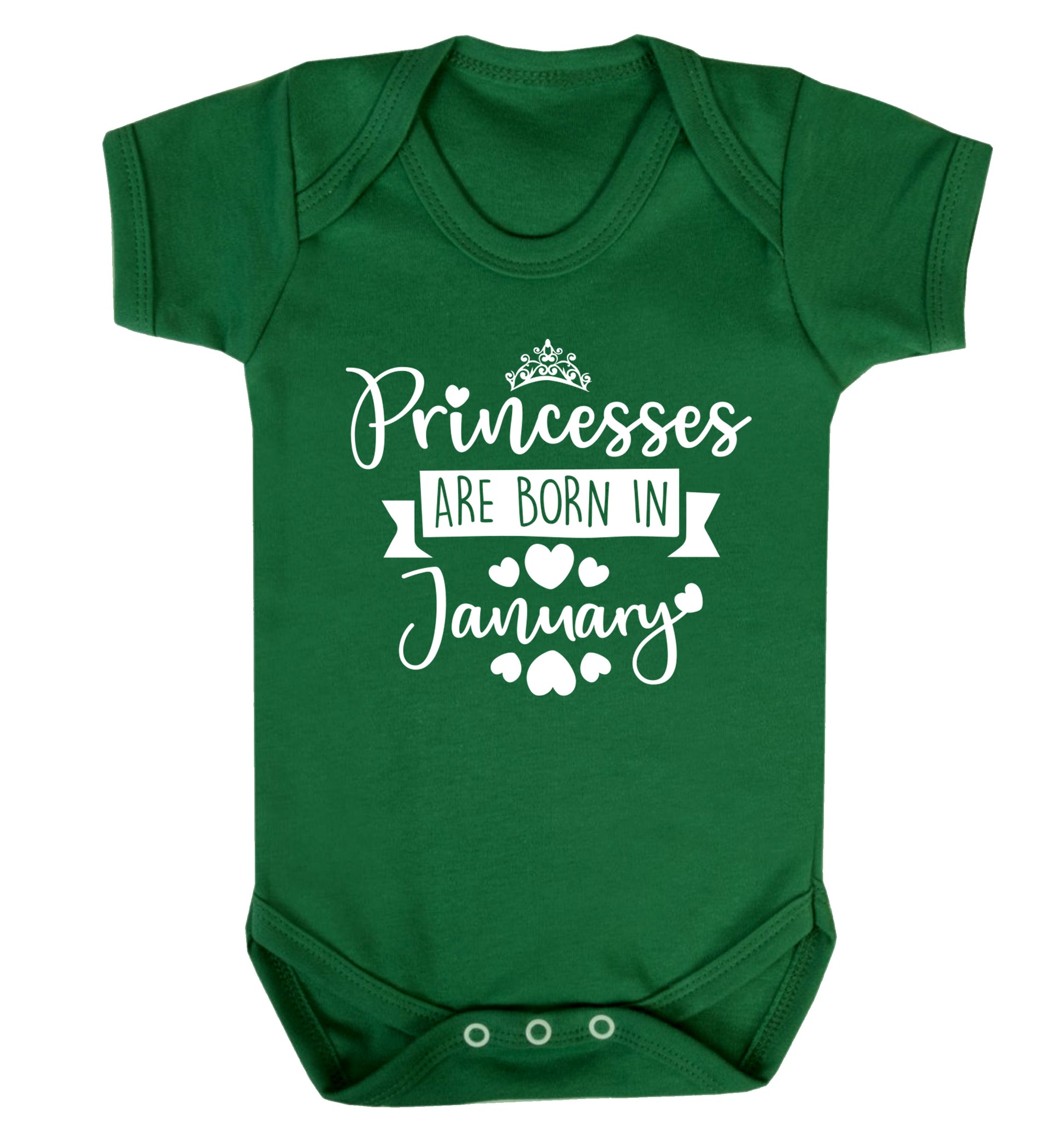 Princesses are born in November Baby Vest green 18-24 months
