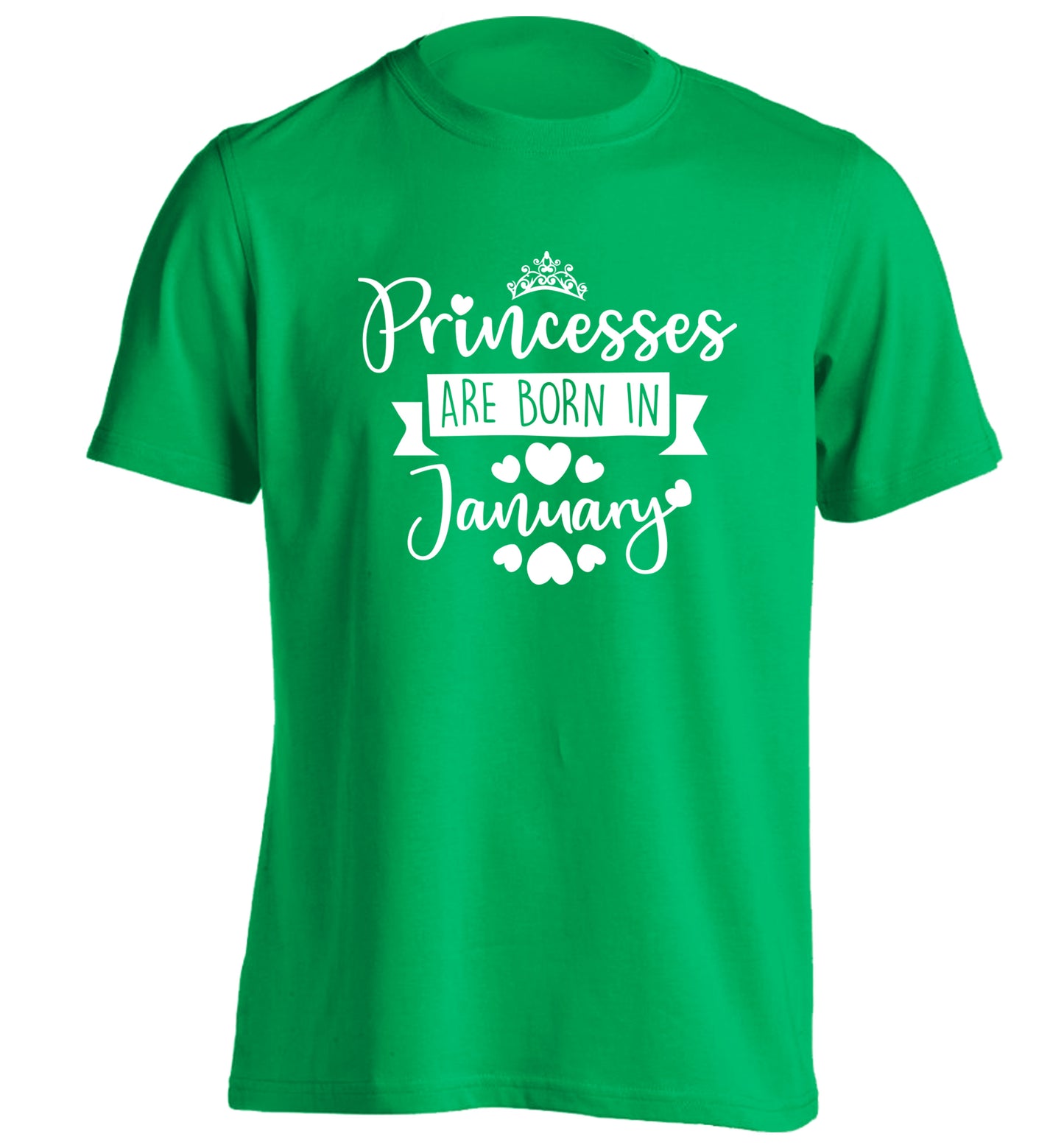 Princesses are born in November adults unisex green Tshirt 2XL