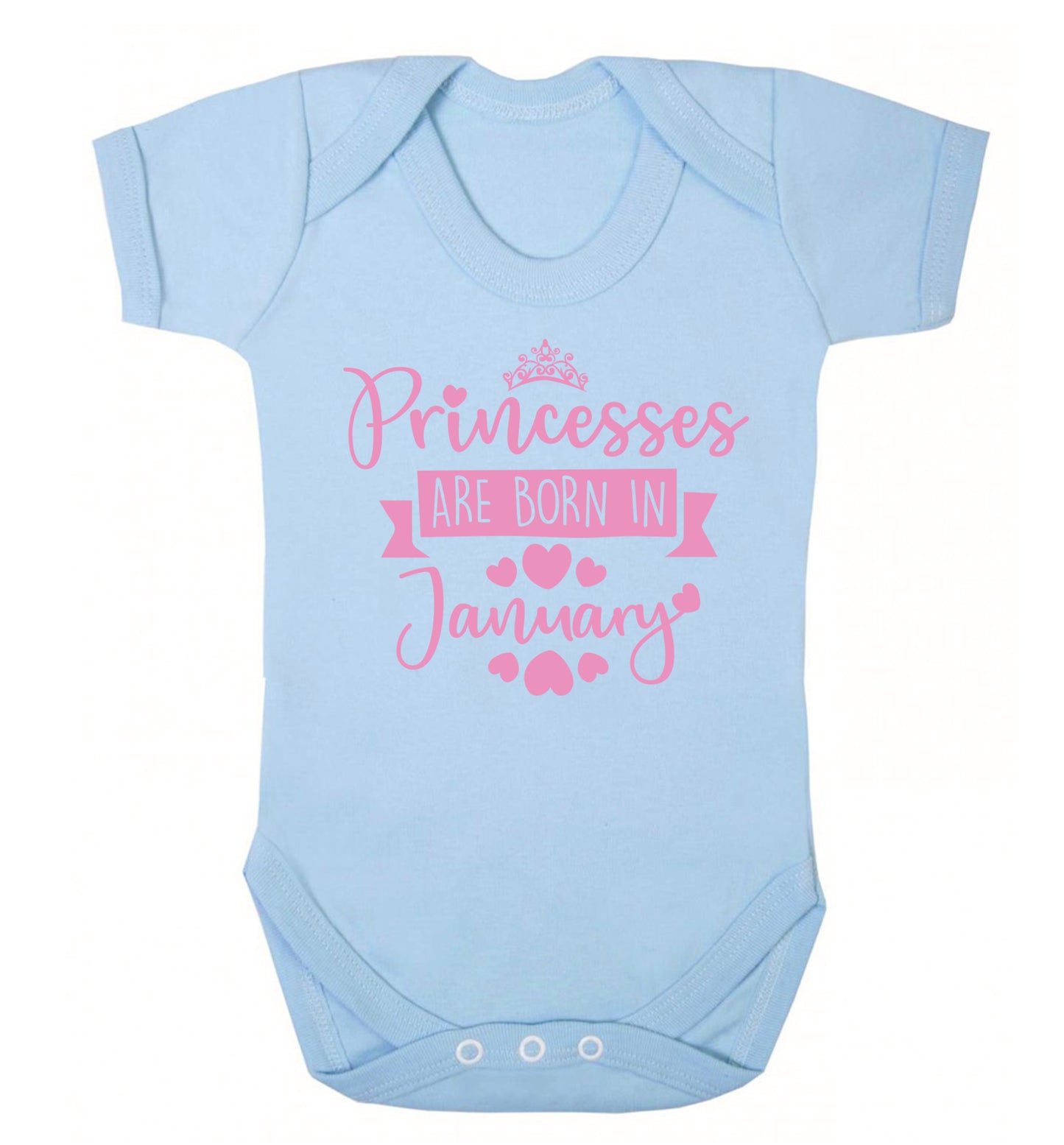Princesses are born in November Baby Vest pale blue 18-24 months