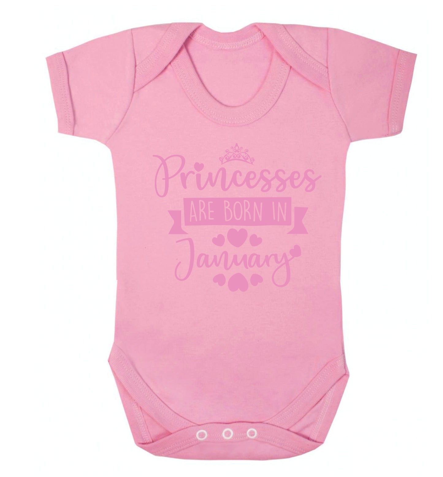 Princesses are born in November Baby Vest pale pink 18-24 months