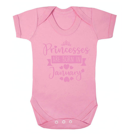 Princesses are born in November Baby Vest pale pink 18-24 months