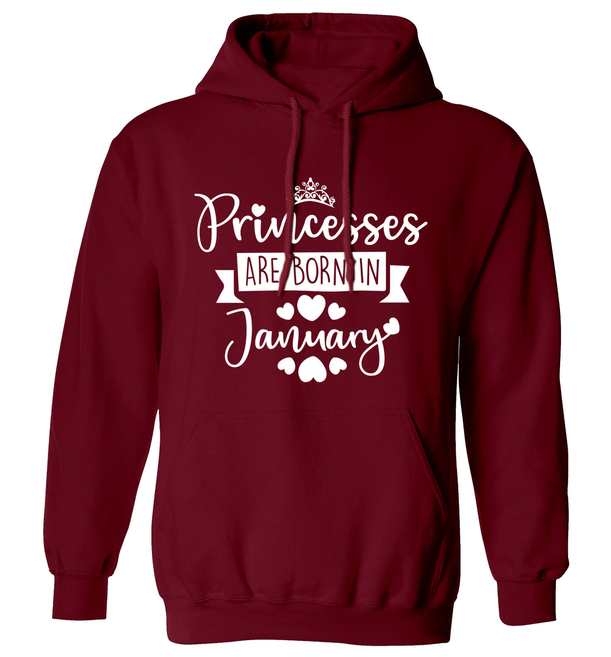 Princesses are born in November adults unisex maroon hoodie 2XL