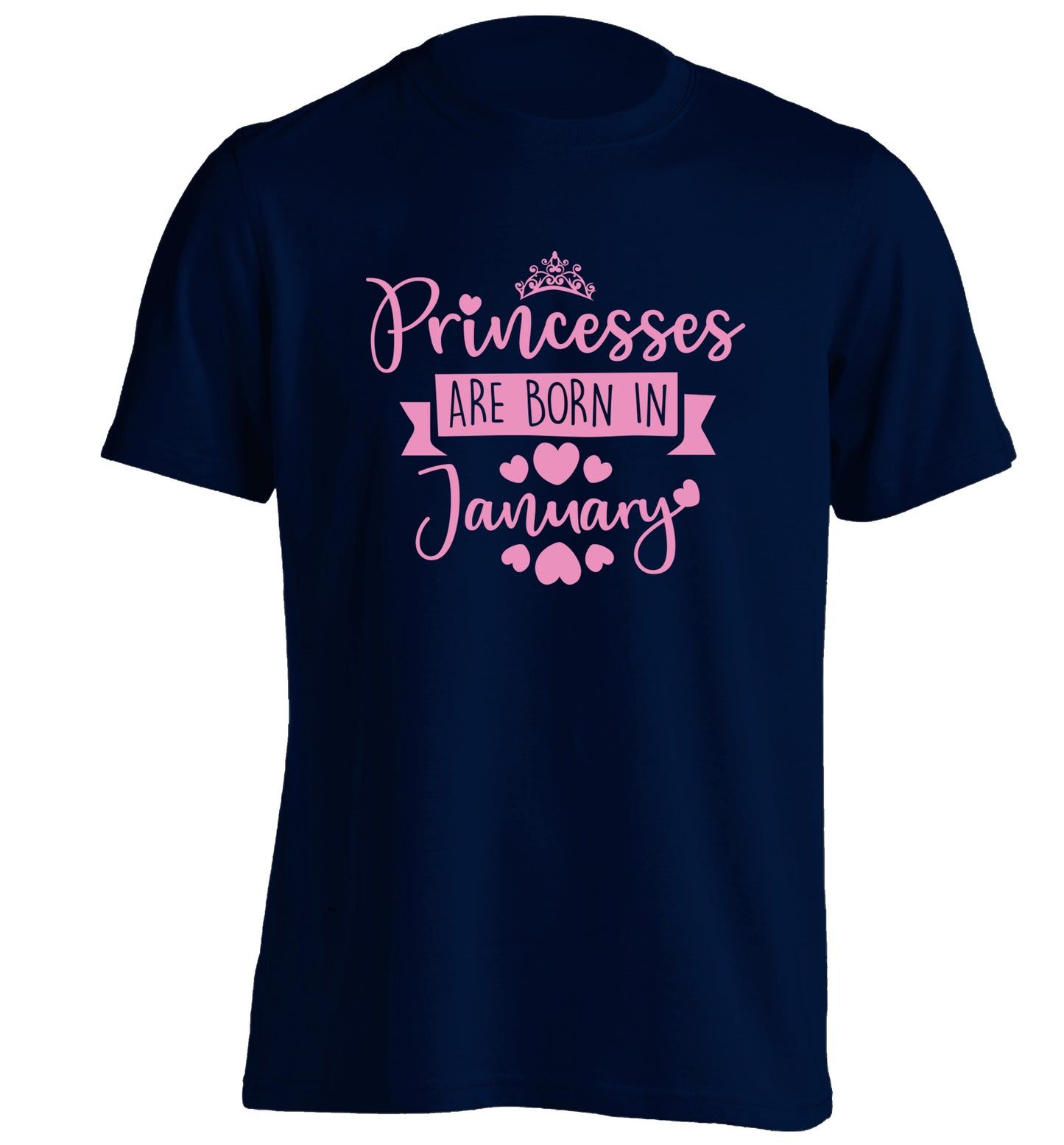 Princesses are born in November adults unisex navy Tshirt 2XL