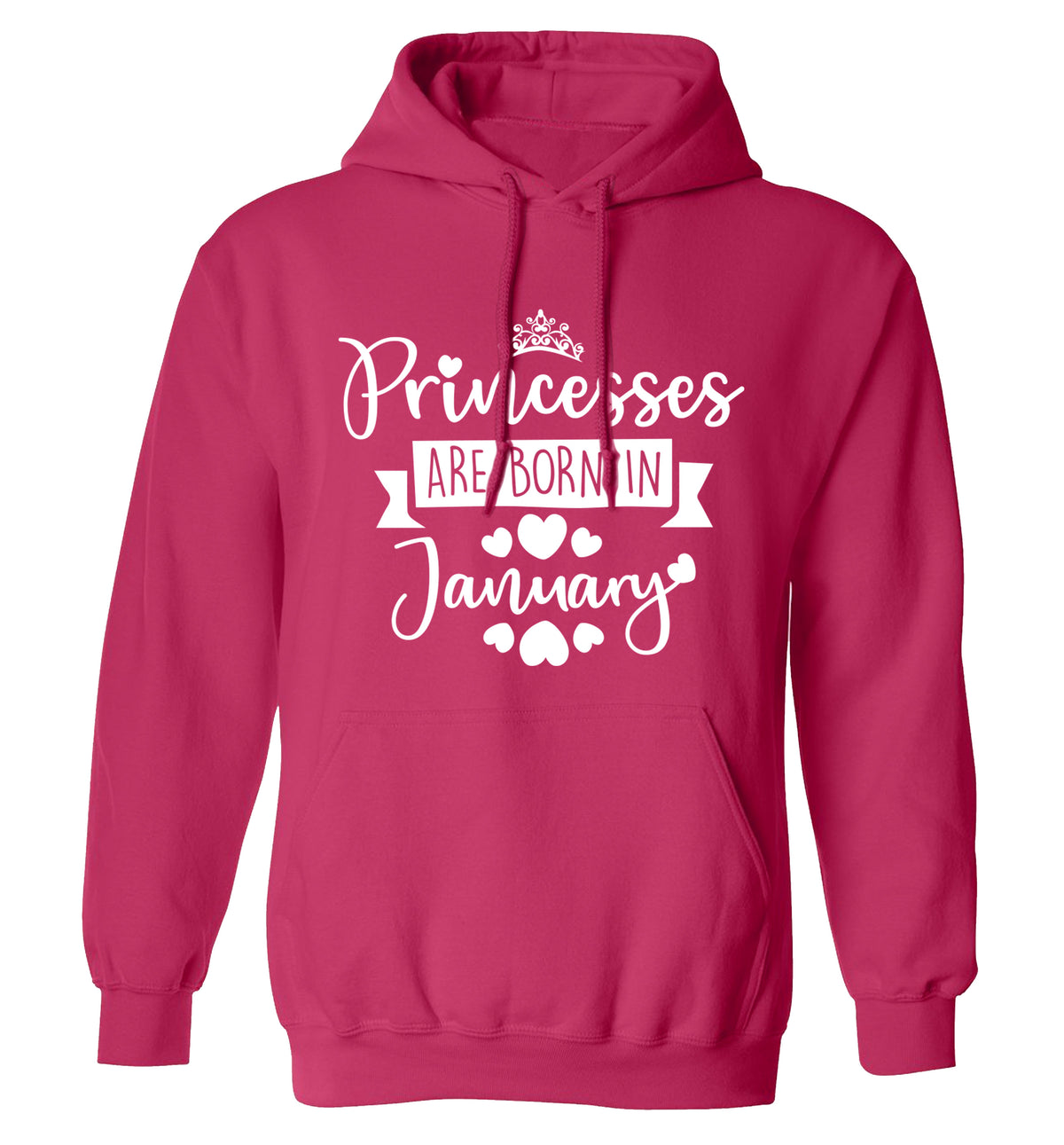 Princesses are born in November adults unisex pink hoodie 2XL