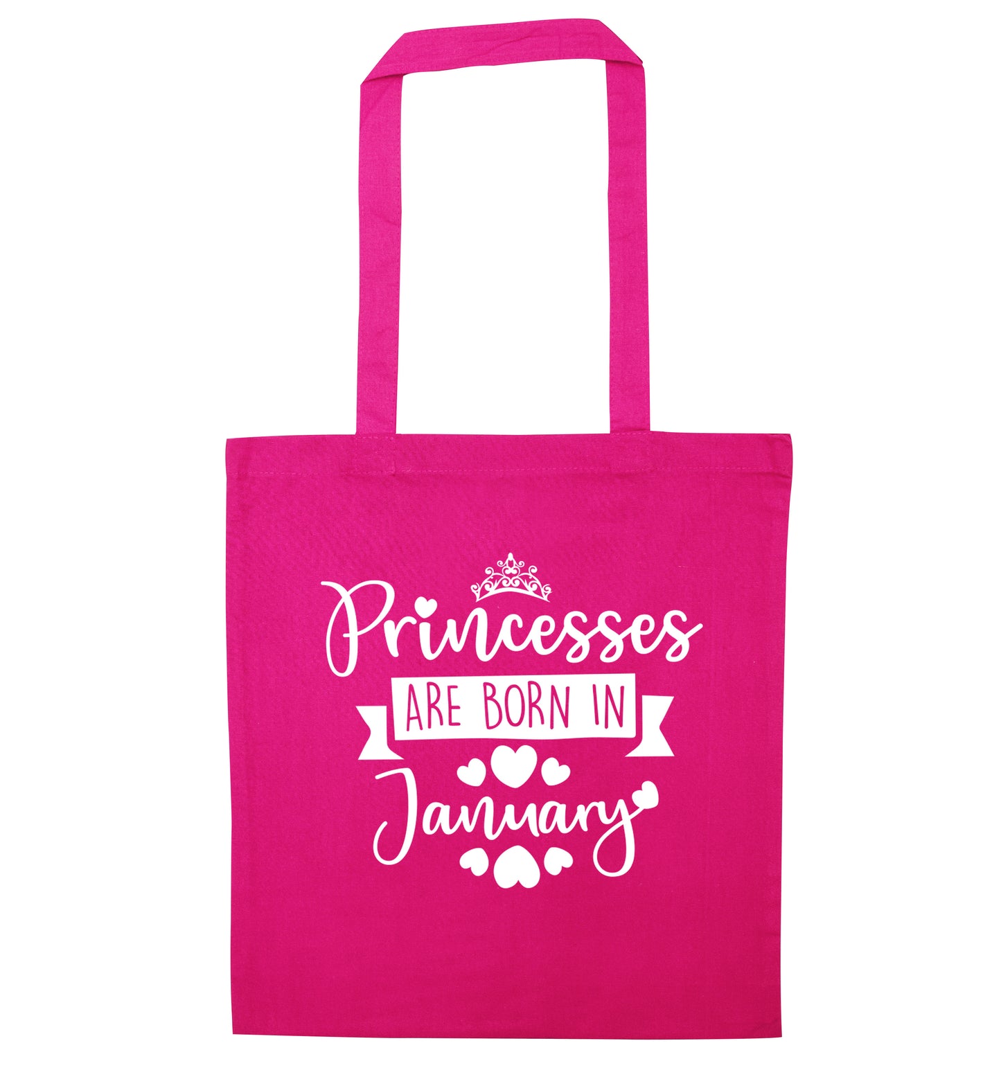 Princesses are born in November pink tote bag