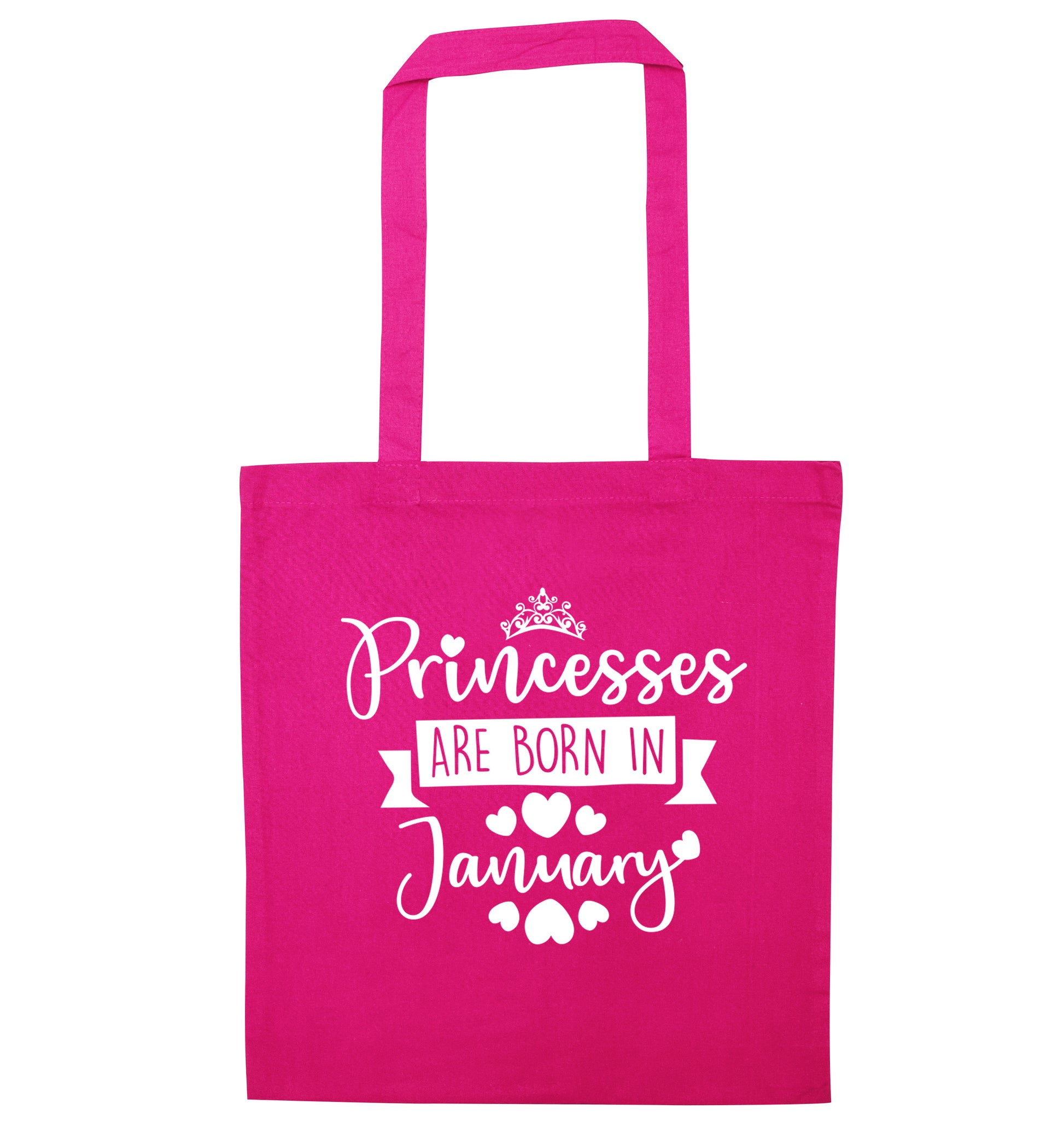 Princesses are born in November pink tote bag