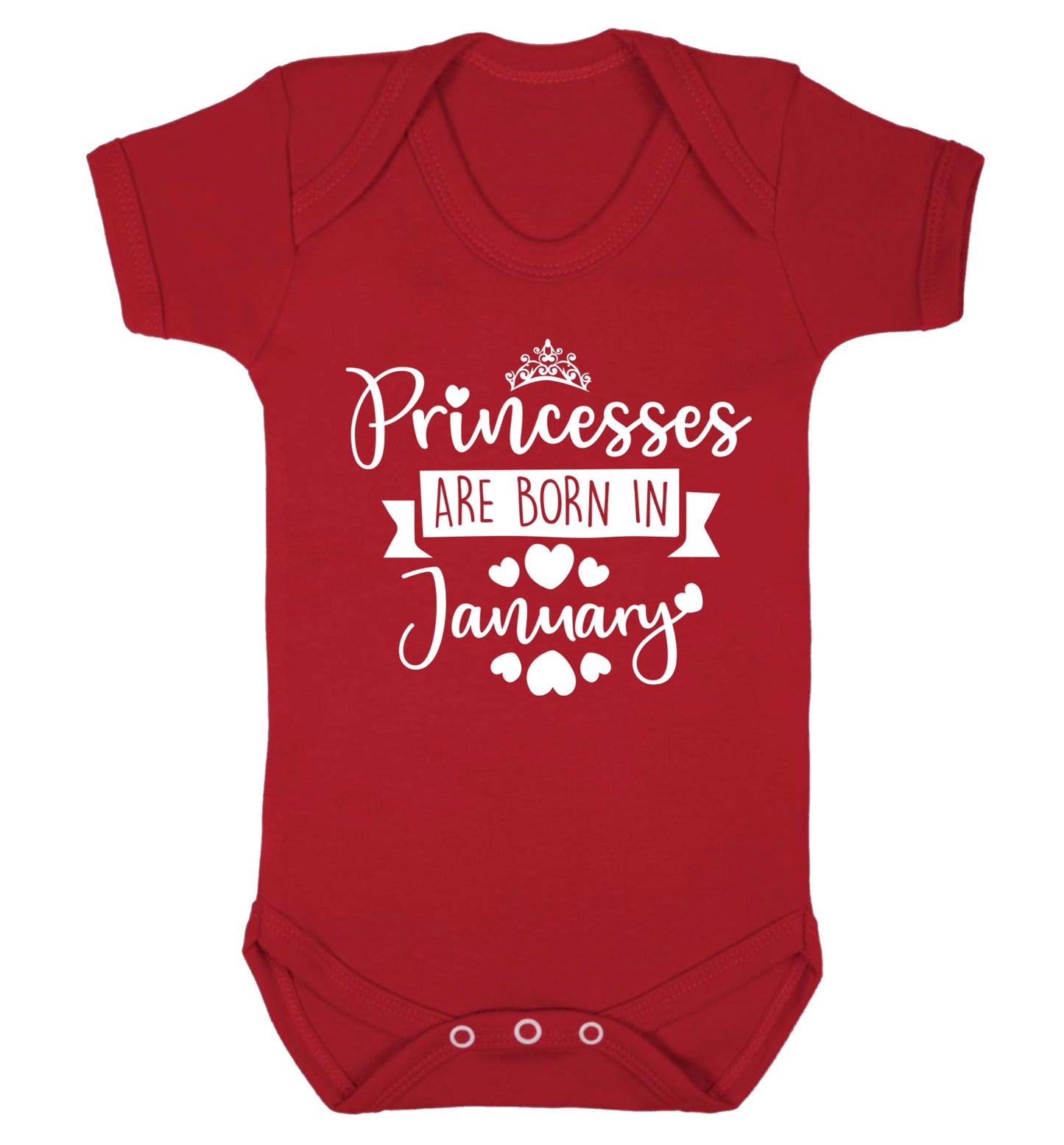 Princesses are born in November Baby Vest red 18-24 months