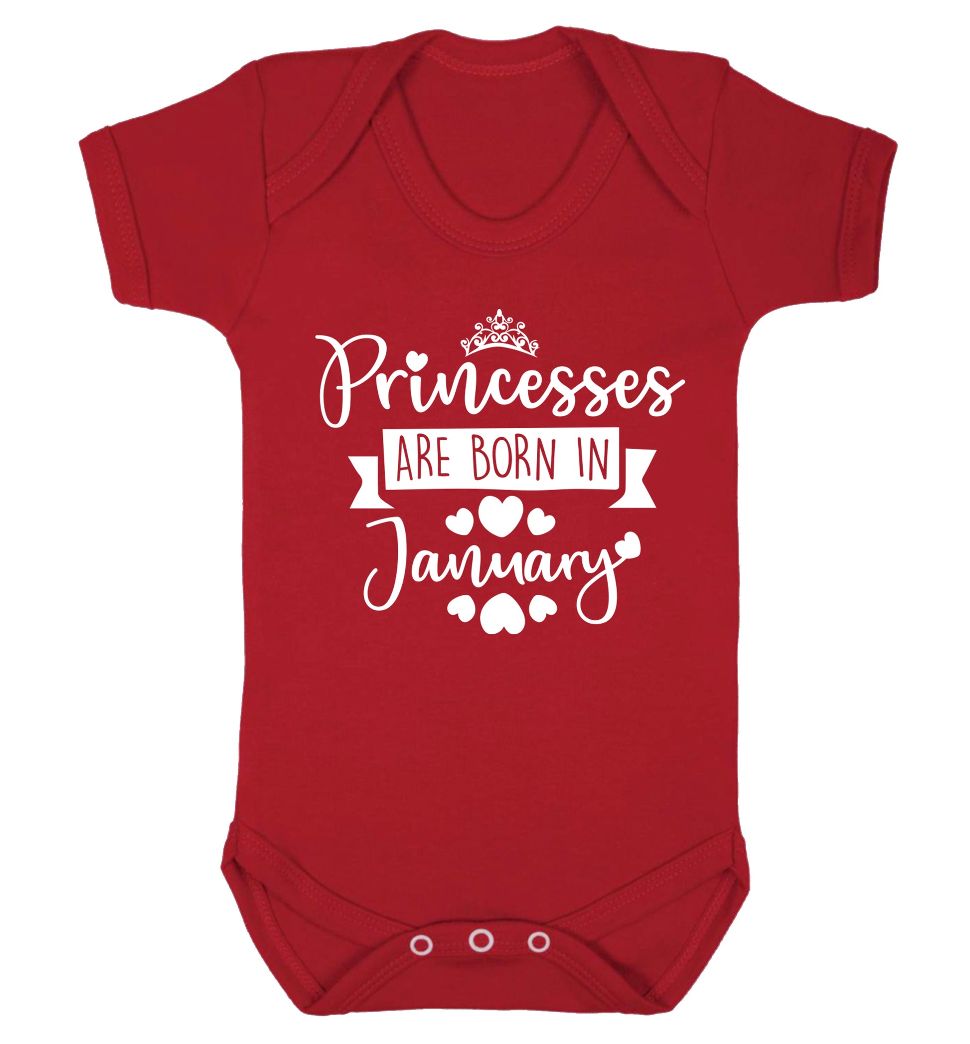 Princesses are born in November Baby Vest red 18-24 months