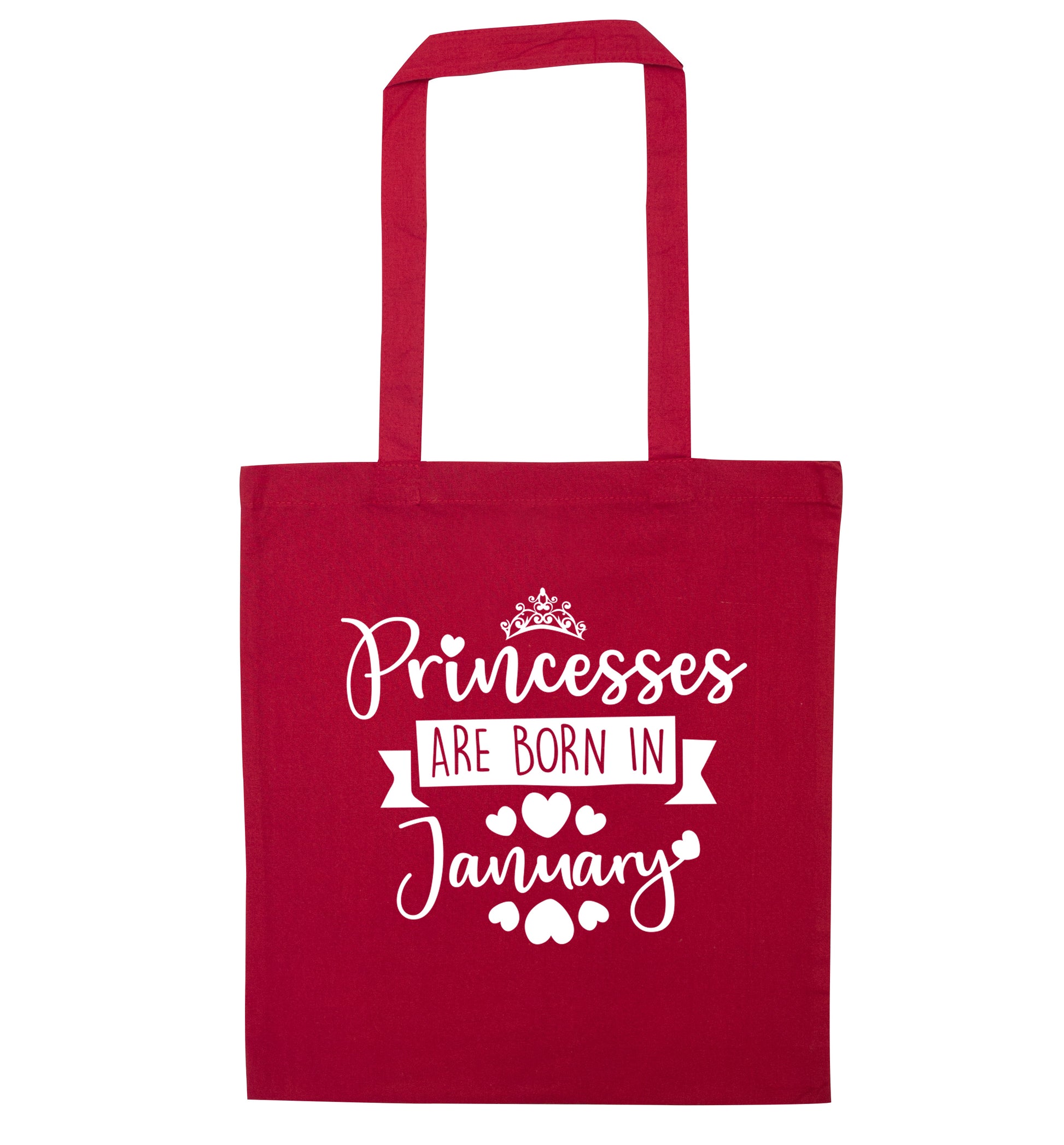 Princesses are born in November red tote bag