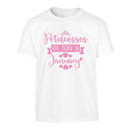 Princesses are born in November Children's white Tshirt 12-13 Years
