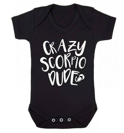 Crazy scorpio dude Baby Vest black 18-24 months