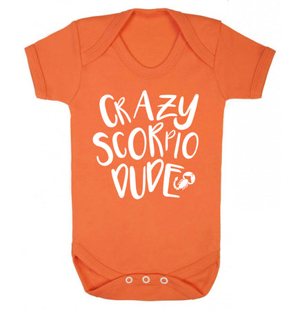 Crazy scorpio dude Baby Vest orange 18-24 months