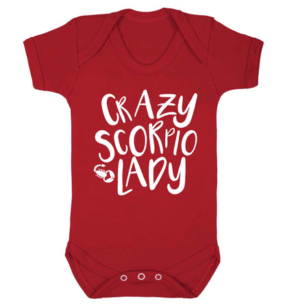Crazy scorpio lady Baby Vest red 18-24 months