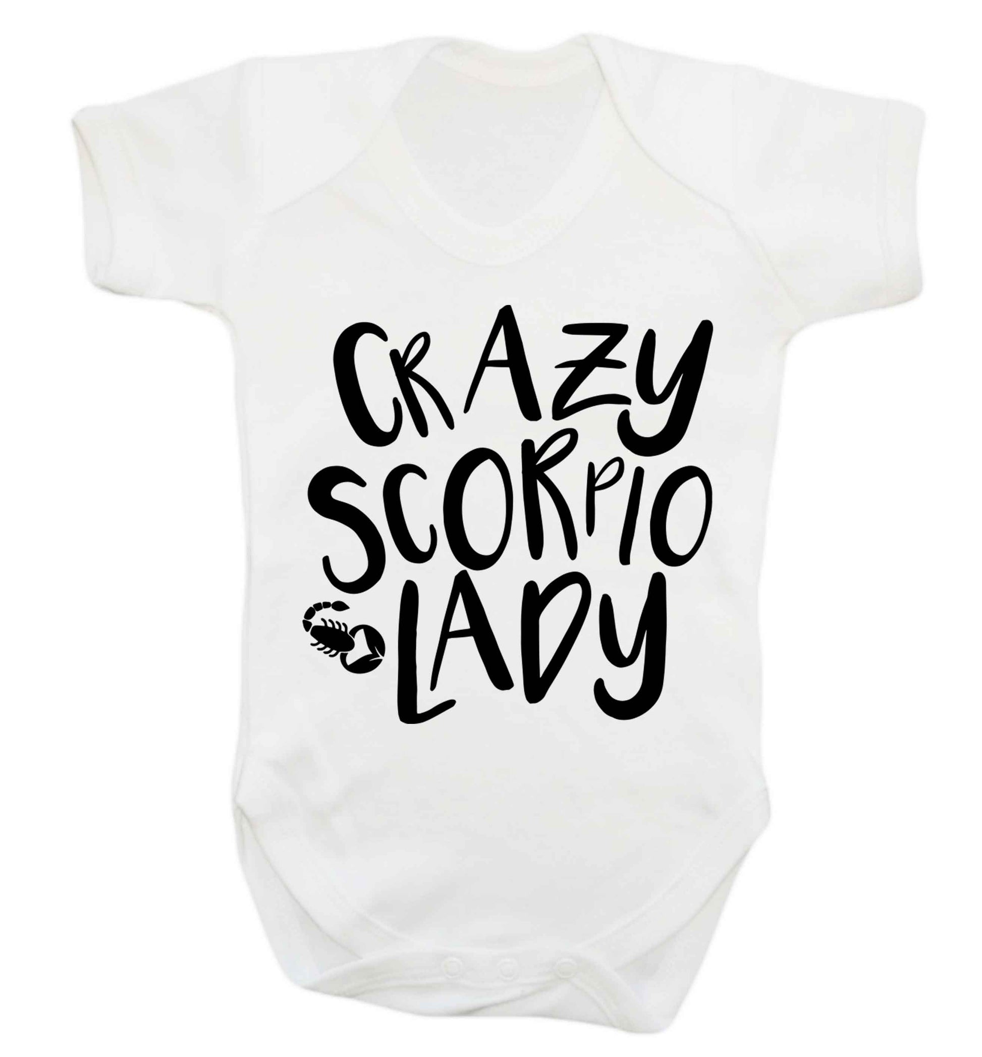 Crazy scorpio lady Baby Vest white 18-24 months