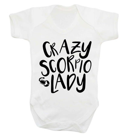 Crazy scorpio lady Baby Vest white 18-24 months