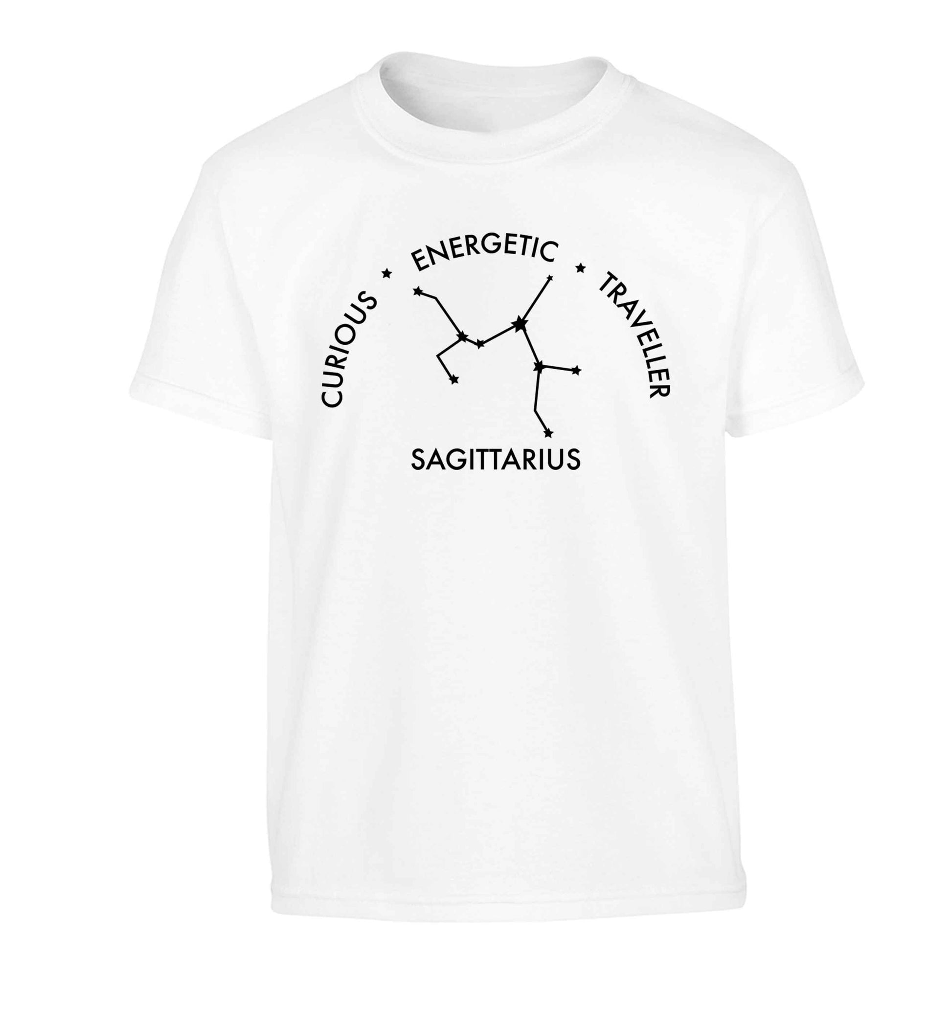 Sagittarius, curious, energetic, traveller Children's white Tshirt 12-13 Years