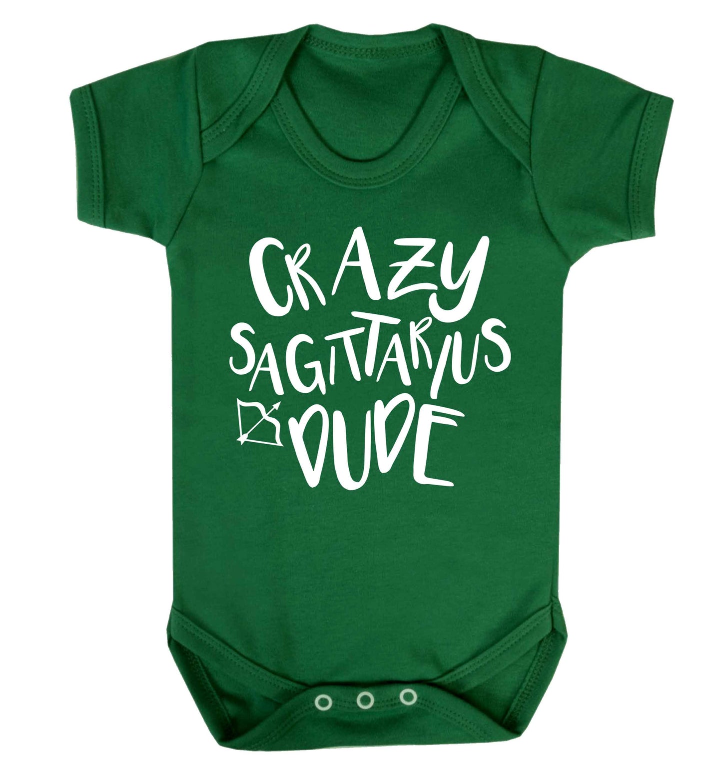 Crazy sagittarius dude Baby Vest green 18-24 months