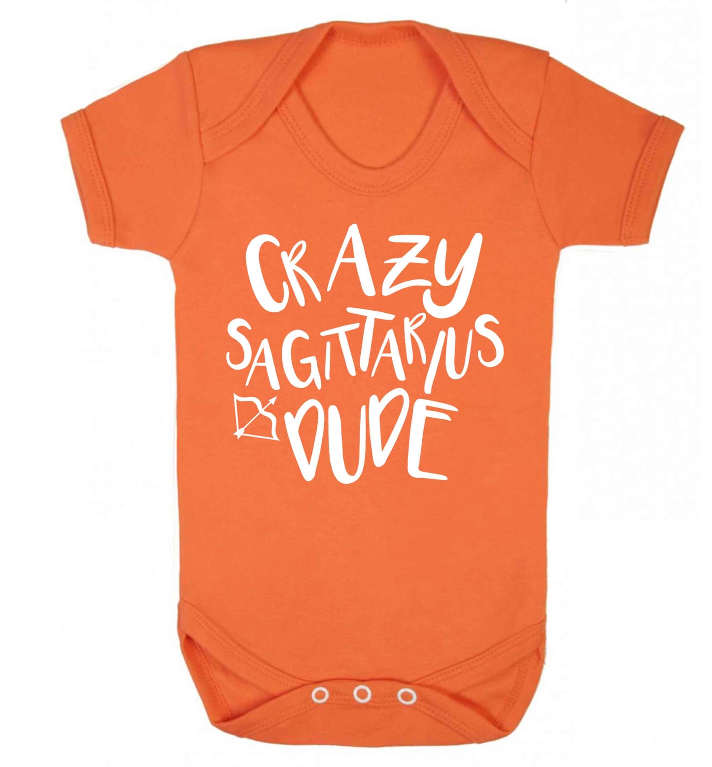 Crazy sagittarius dude Baby Vest orange 18-24 months