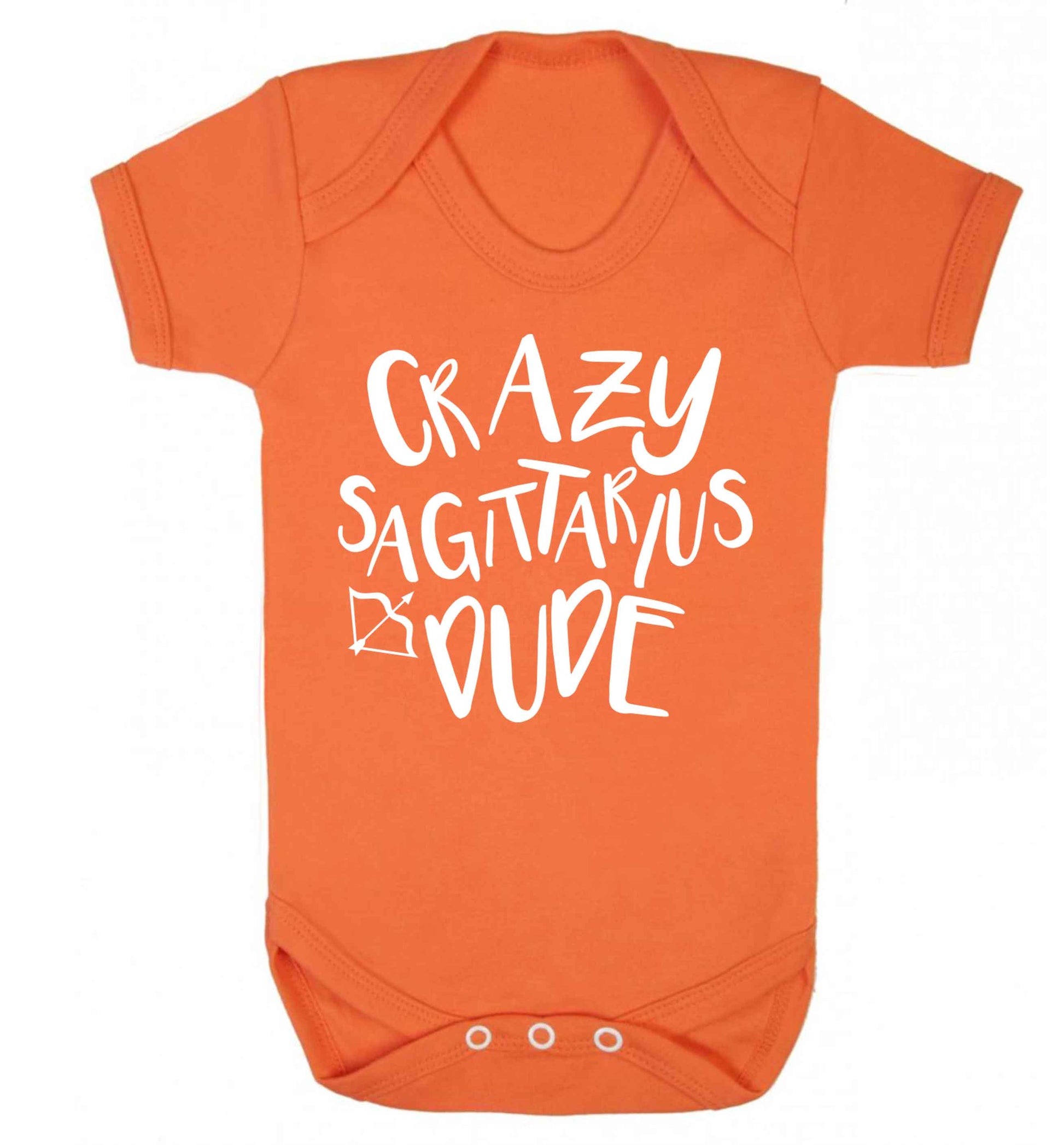 Crazy sagittarius dude Baby Vest orange 18-24 months