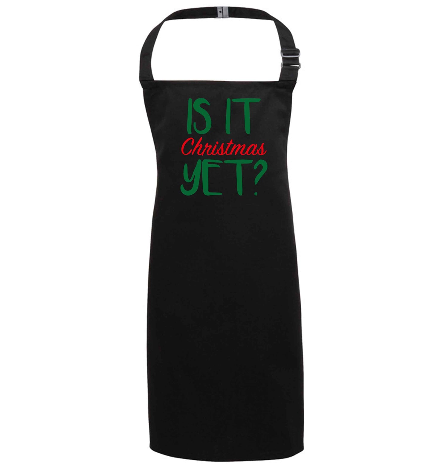 Is it Christmas yet? black apron 7-10 years