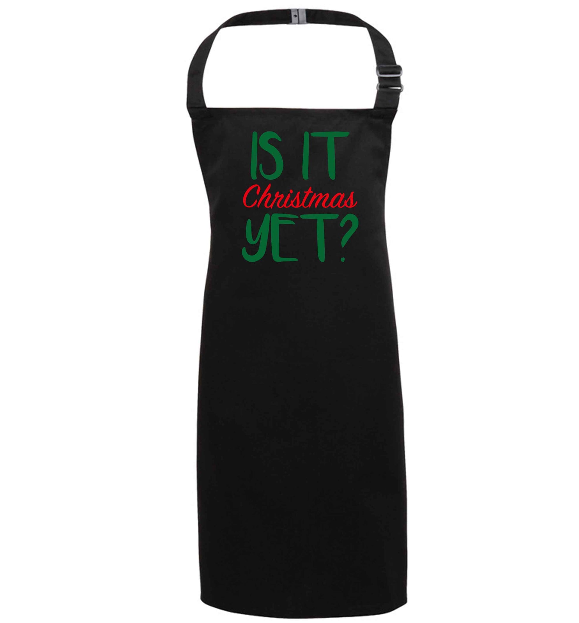 Is it Christmas yet? black apron 7-10 years