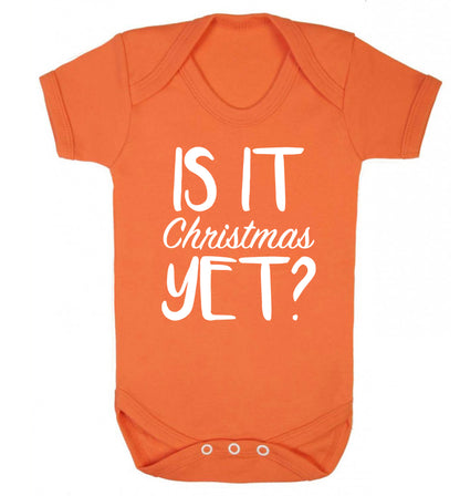 Is it Christmas yet? Baby Vest orange 18-24 months