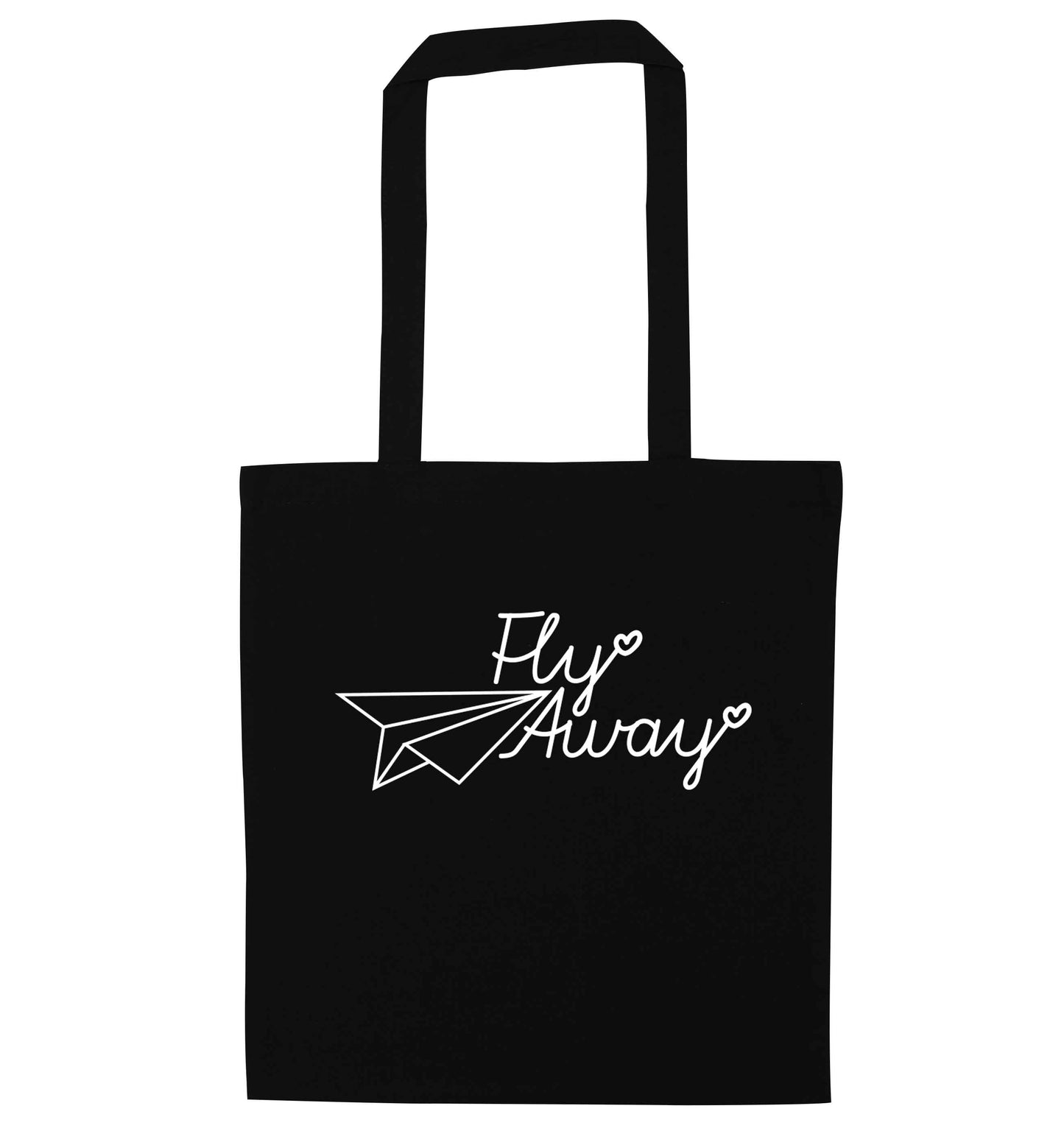 Fly away black tote bag