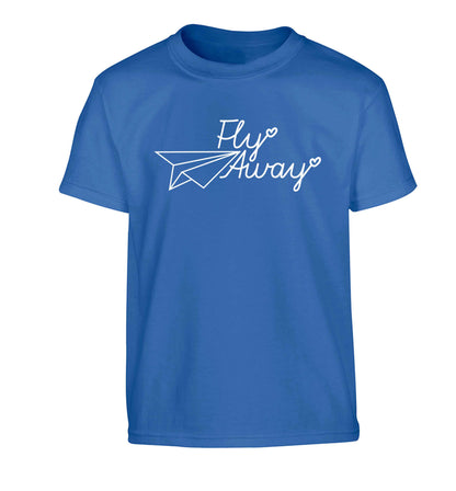 Fly away Children's blue Tshirt 12-13 Years