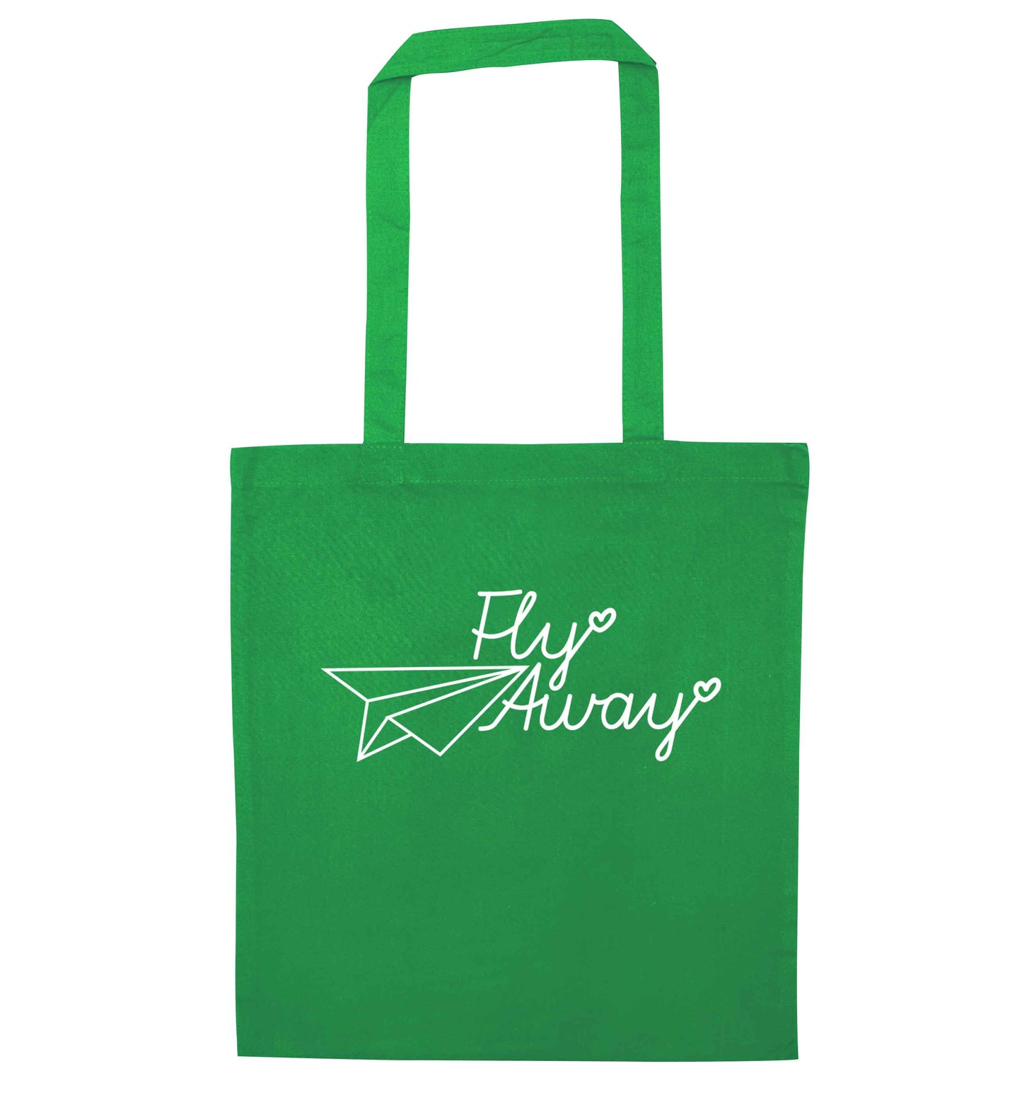 Fly away green tote bag