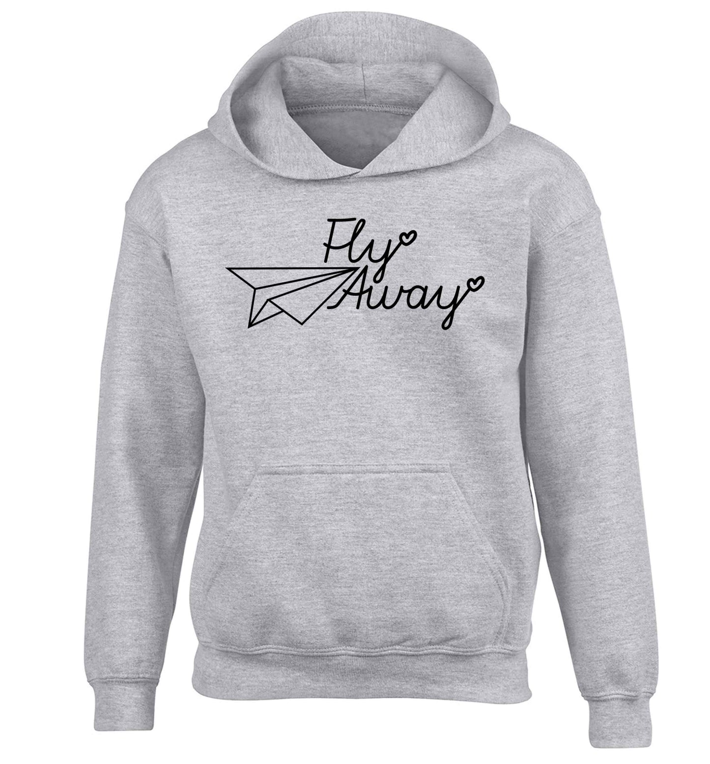 Fly away children's grey hoodie 12-13 Years