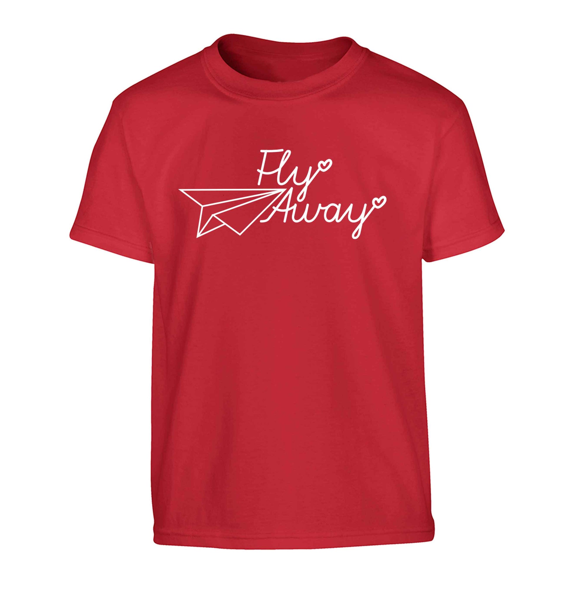 Fly away Children's red Tshirt 12-13 Years